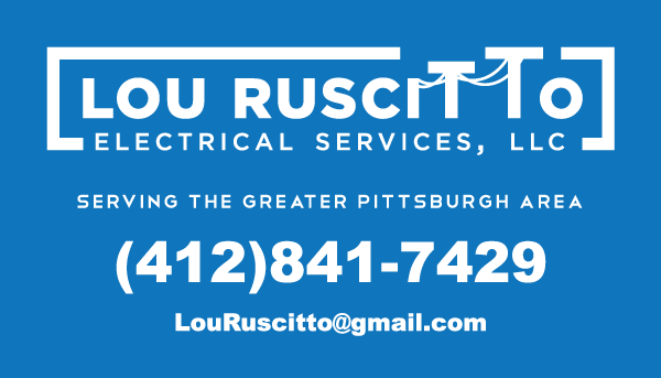 Lou Ruscitto blue business card